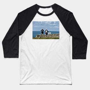 Taking in the view along the Mull of Galloway coast, Scotland Baseball T-Shirt